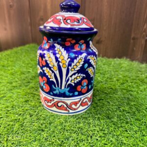 Traditional Blue Pottery Jar