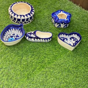 Blue Pottery Decorative Mini Set